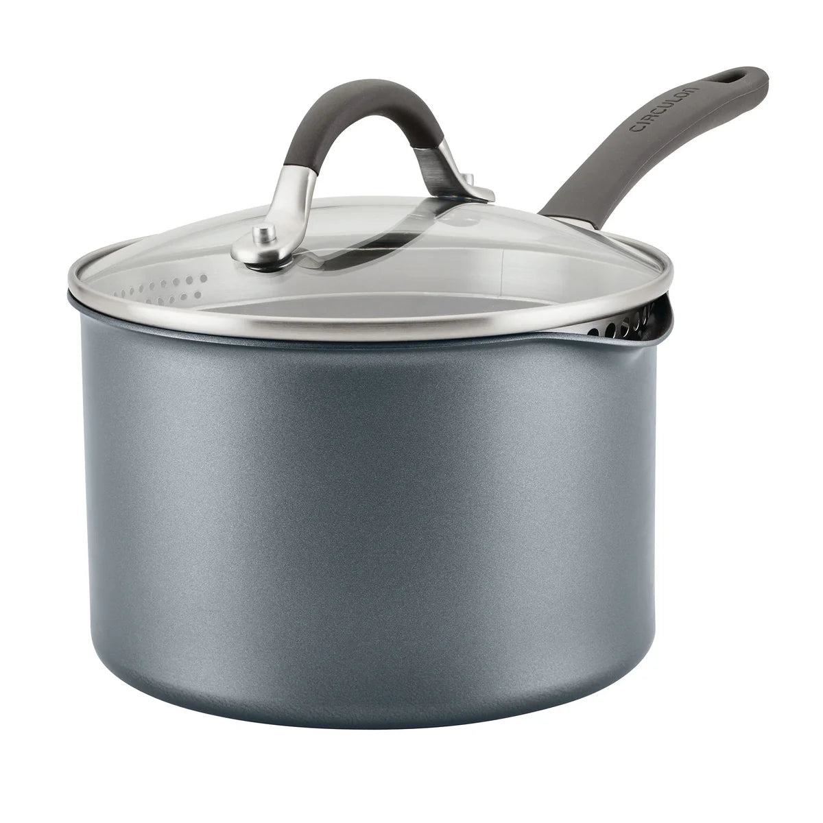 Circulon ScratchDefense Non-Stick Straining Saucepan 16cm