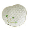 Belleek Classic Shamrock Canape Plate Pair: 1310