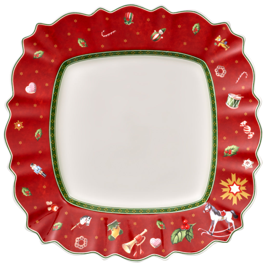 Villeroy and Boch Toy's Delight Square flat plate, red