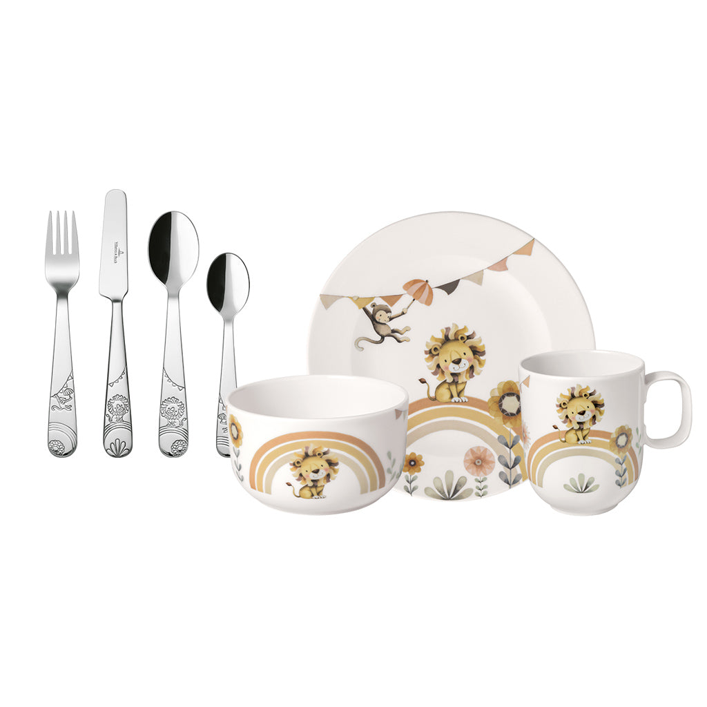 Villeroy and Boch Roar Like a Lion 7 piece Childrens Tableware Set