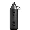 Chillys Series 2 Flip Abyss - Black Water Bottle 1000ml (1 Litre)