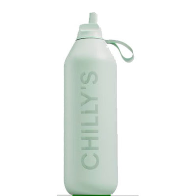 Chillys Series 2 Flip Lichen - Green Water Bottle 1000ml (1 Litre)