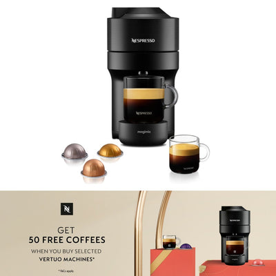 Magimix Nespresso Vertuo Pop Coffee Machine - Liquorice Black  11729