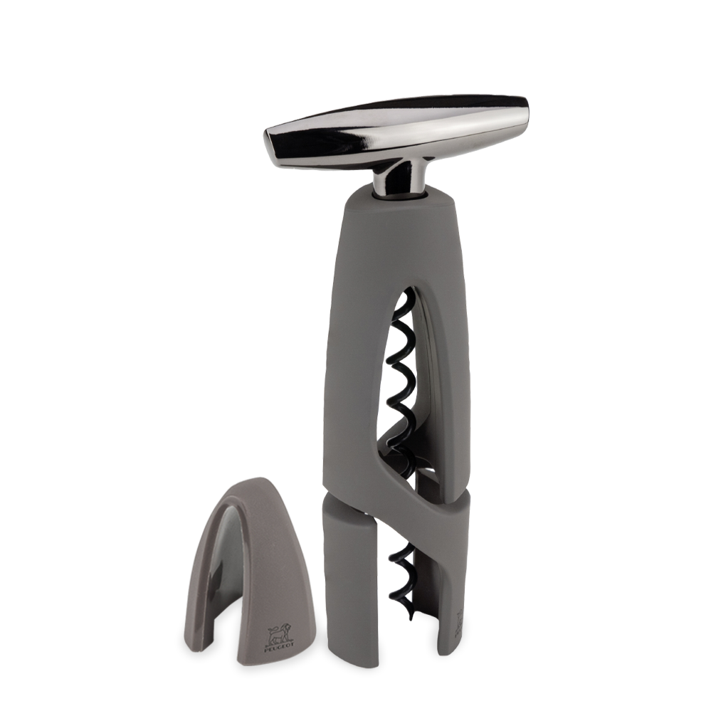 Peugeot Altar Corkscrew with foil-cutter base - Basalt
