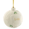 Belleek Personalised Christmas Bauble: 3621