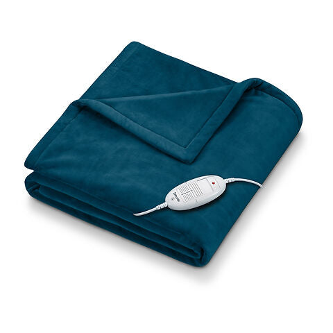 Beurer Cosy Heated Snuggie Throw - Ocean Blue (180cm x 130cm)