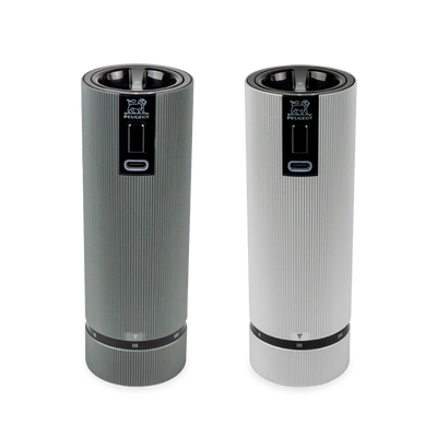 Peugeot Line Aluminium & Carbon Electronic Salt & Pepper Mill Set