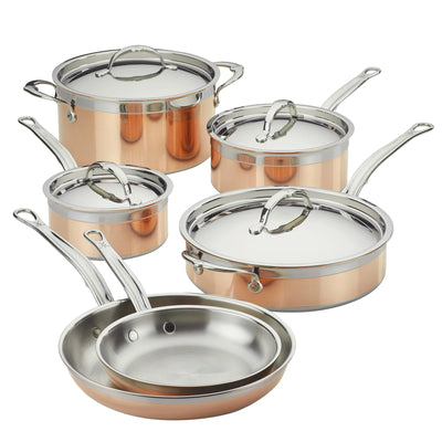 Hestan Copperbond 10 Piece Cookware Set