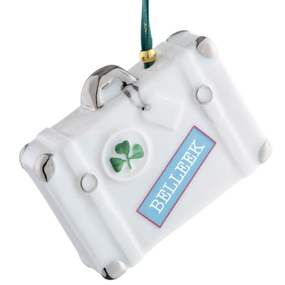 Belleek Classic Vintage Suitcase Hanging Ornament: 3659