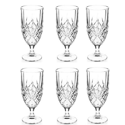 Tipperary Crystal Belvedere Set of 6 Footed Water Glass