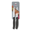 Victorinox Swiss Classic Gourmet Steak and pizza knife 12cm Black Blister Twin Pack