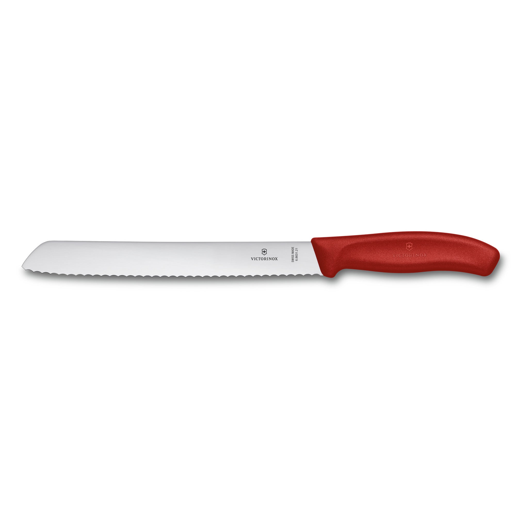 Victorinox Swiss Classic Bread Knife, Serrated Edge 21cm Red (Blister Pack)