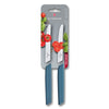 Victorinox Swiss Modern Tomato / Sausage knife Serrated Edge 11cm Cornflower Blue Twin Pack