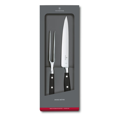 Victorinox Grand Maître Swiss Forged Knives Two Piece Carving Set