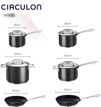 Circulon Infinite Cookware  Set 6 piece    80617