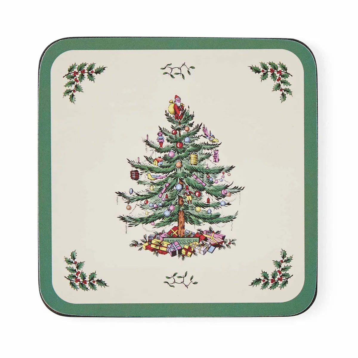 Spode Christmas Tree Coaster Set of 6