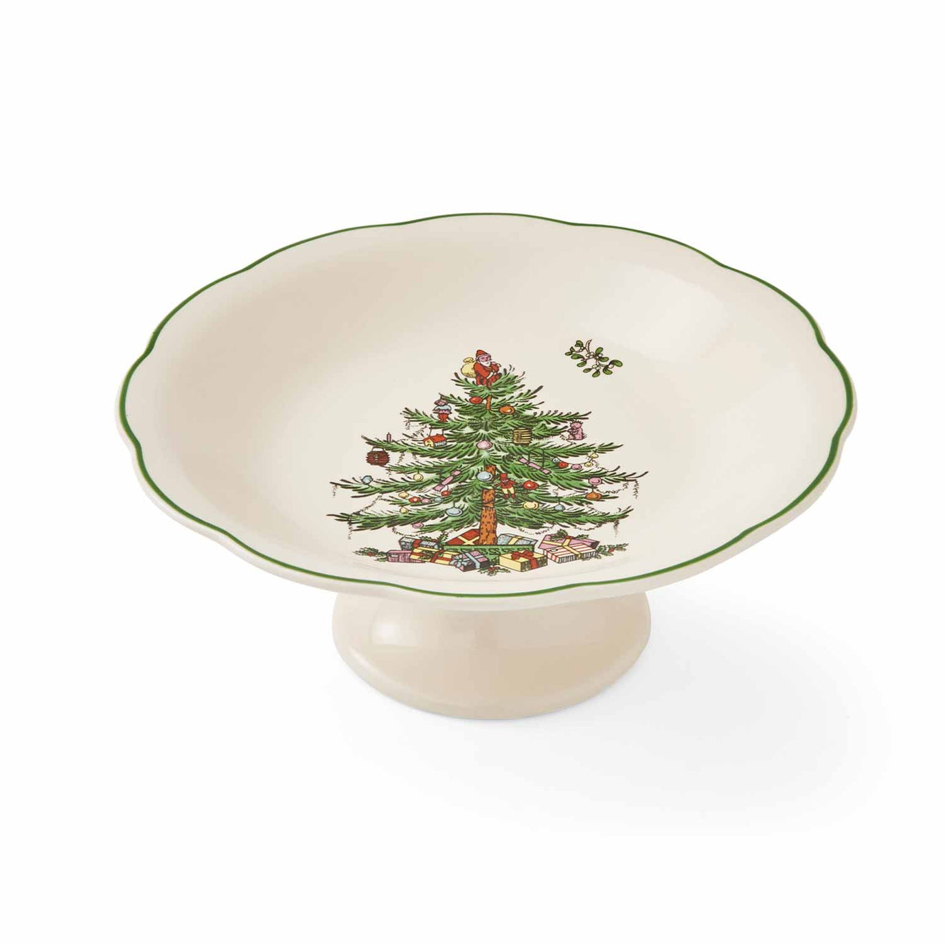 Spode Christmas Tree Scuplted Candy Dish