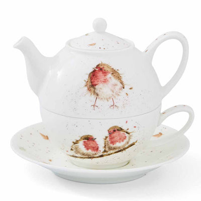 Royal Worcester Wrendale Designs Robins Tea for One