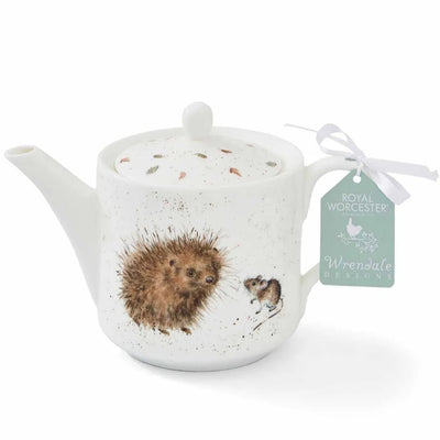 Royal Worcester Wrendale Designs 1 Pint Teapot (Mouse & Hedgehog)