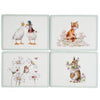 Royal Worcester Wrendale Designs Wildflowers Set of 4 Placemats