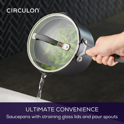 Circulon ScratchDefense Non-Stick 3 Piece Saucepan Set