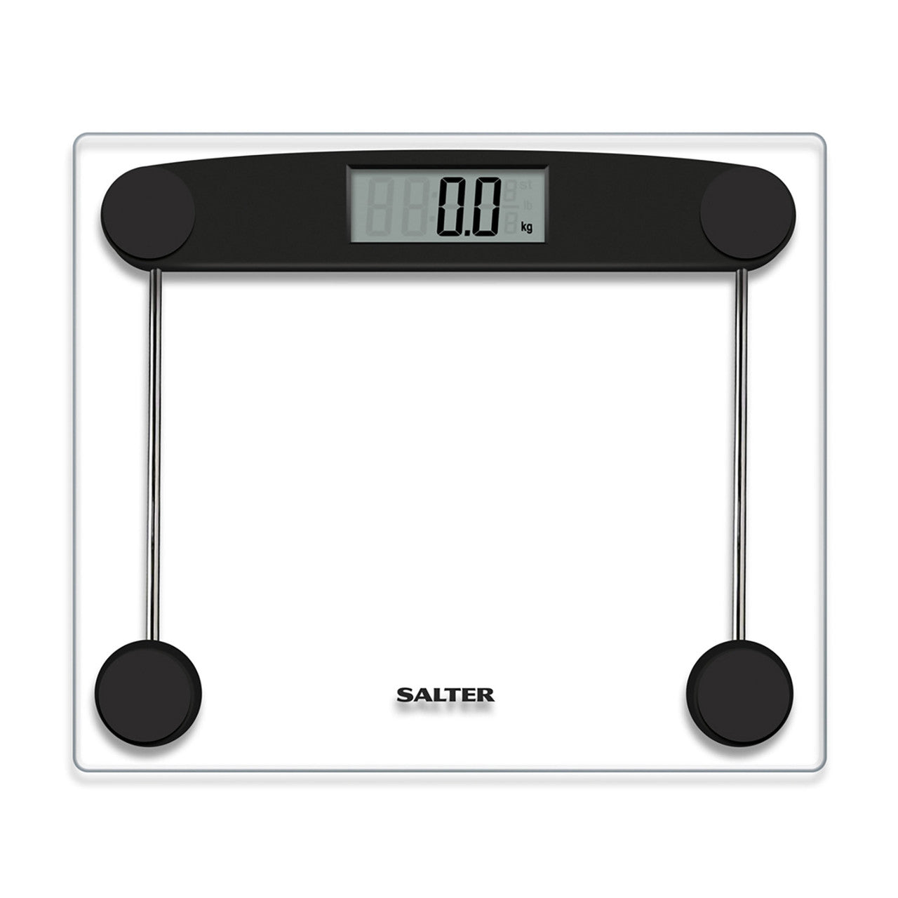 Salter Compact Glass Digital Bathroom Scale - Clear