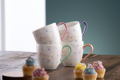 Belleek Living Confetti Mugs (Set of 4): 9422