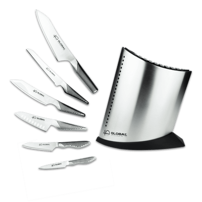 Global 40th Anniversary 7 Piece Knife Block Set: G-52AN7-C