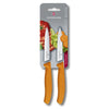 Victorinox Swiss Classic 1 Paring Knife and 1 Serrated Edge Pack Orange