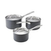 Stellar 6000 Element Hard Anodised 3 Piece Saucepan Set: S6A1