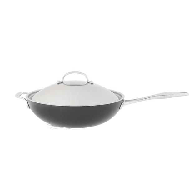 Stellar 6000 Element Hard Anodised 30cm Wok with Lid: S678