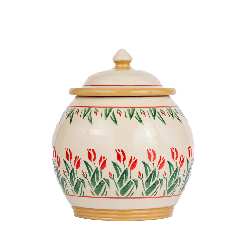 Nicholas Mosse Red Blooms Cookie Jar