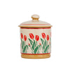 Nicholas Mosse Red Blooms Lidded Sugar Bowl