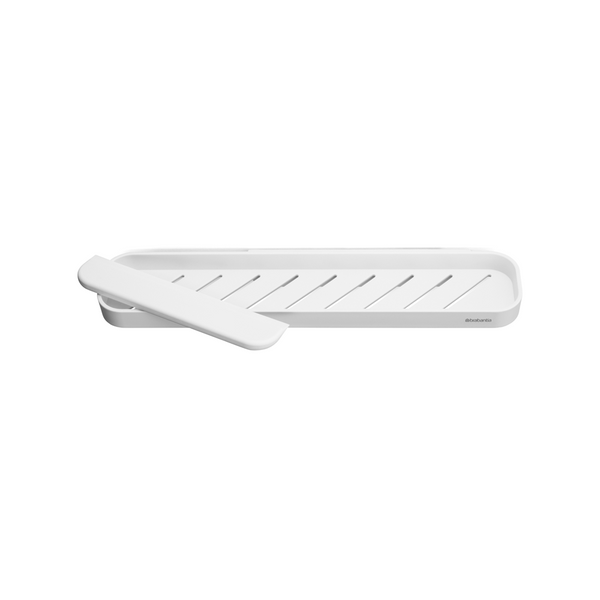 MindSet Shower Shelf with Squeegee White