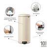 Brabantia NewIcon Pedal Bin 30 Litre - Soft Beige