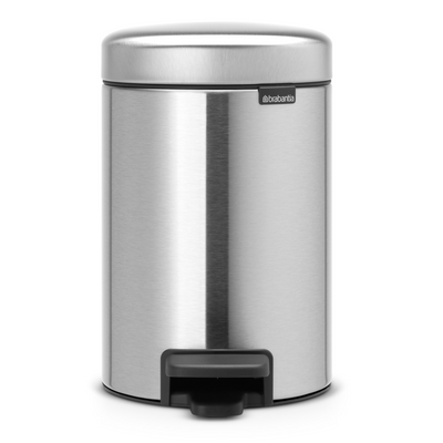 Brabantia NewIcon Pedal Bin 3 Litre - Matt Steel