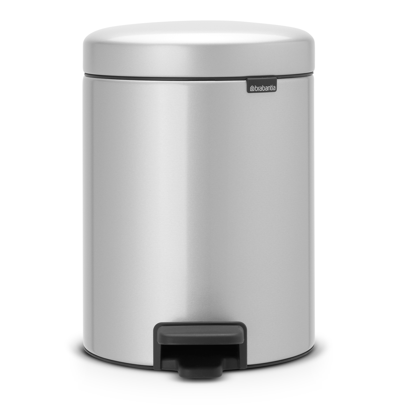 Brabantia NewIcon Pedal Bin 5 Litre - Metallic Grey