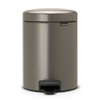 Brabantia NewIcon Pedal Bin 5 Litre - Platinum