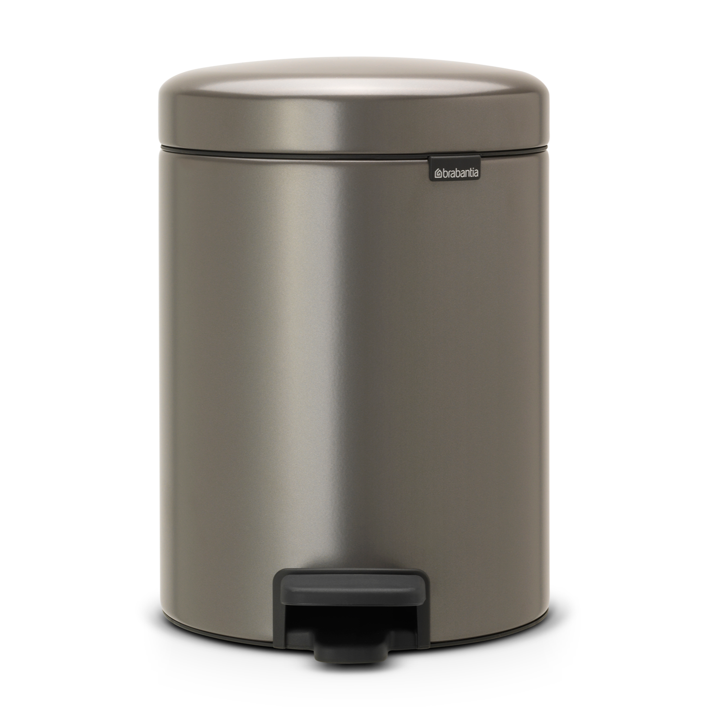 Brabantia NewIcon Pedal Bin 5 Litre - Platinum