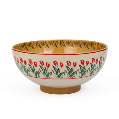 Nicholas Mosse Red Blooms Salad Bowl