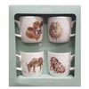 Royal Worcester Wrendale Designs Set of 4 Mugs