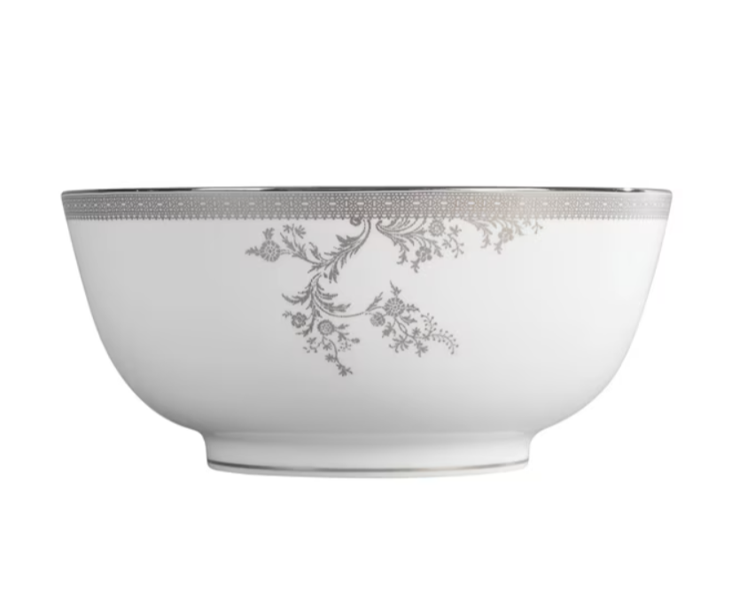 Wedgwood Vera Wang Lace Platinum Salad Bowl 25cm