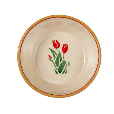 Nicholas Mosse Red Blooms Small Angled Bowl