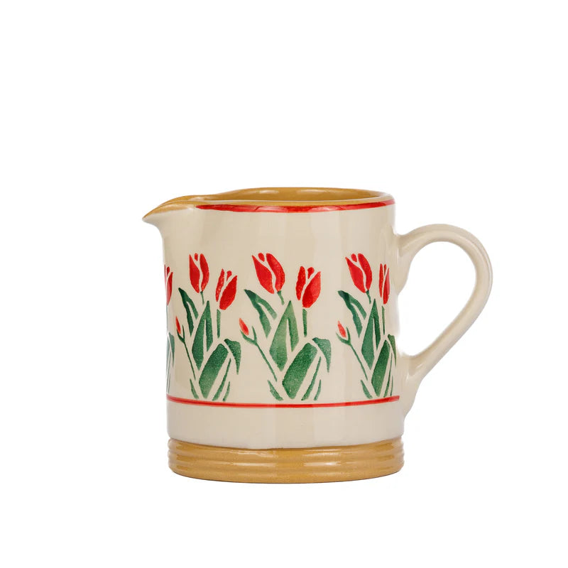 Nicholas Mosse Red Blooms Small Cylinder Jug