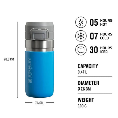 Stanley Quick Flip Water Bottle  0.47L - Azure