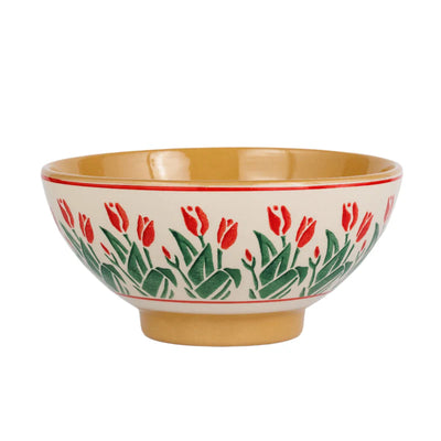 Nicholas Mosse Red Blooms Vegetable Bowl