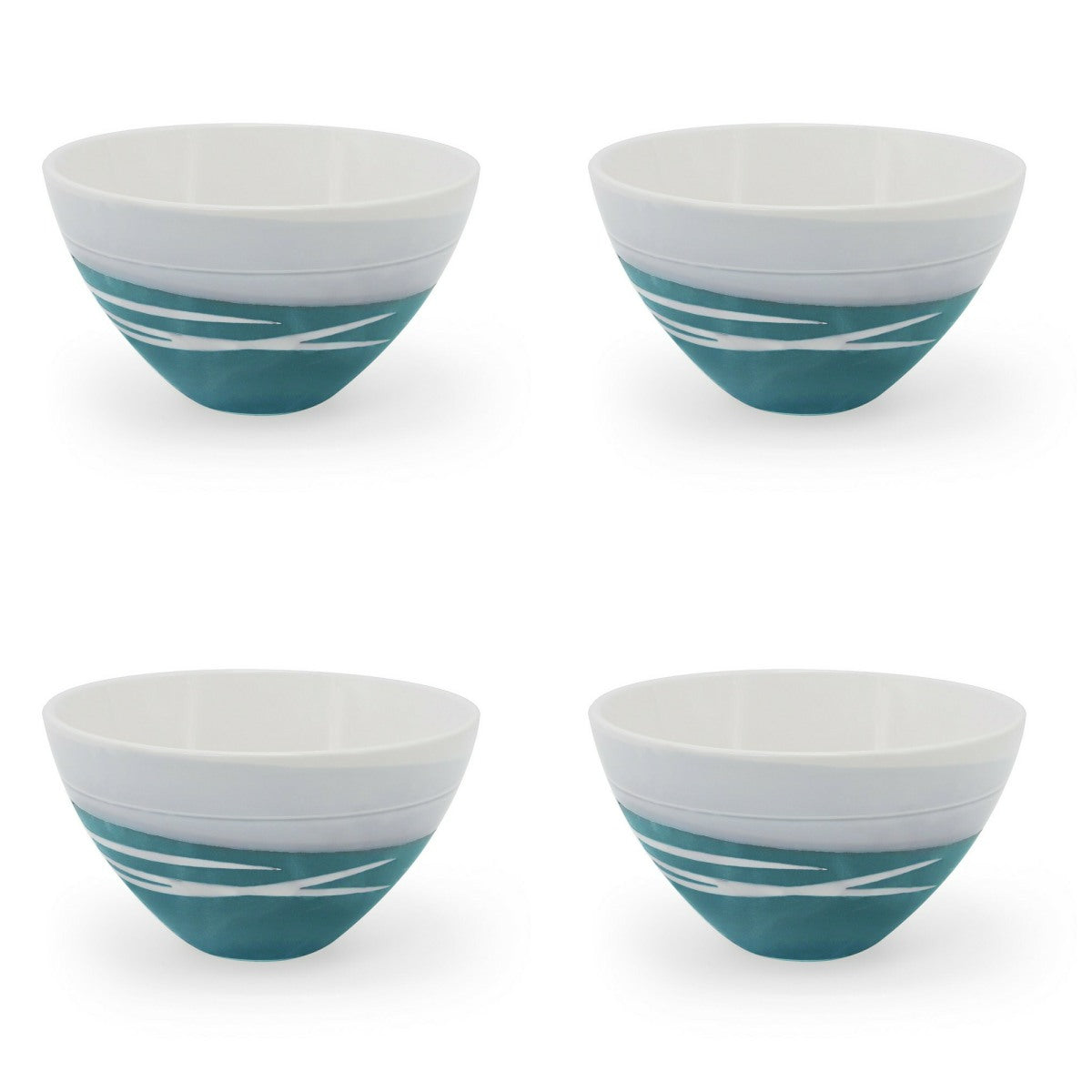 Tipperary Paul Maloney Teal Bowls Set of 4