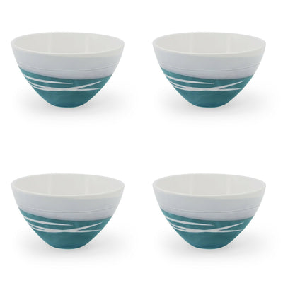 Tipperary Paul Maloney Teal Bowls Set of 4