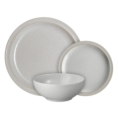 Denby Dove Grey 12 Piece Dinner Set