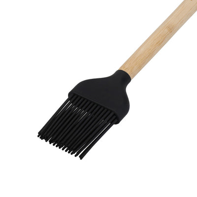 KitchenAid Bamboo Basting Brush with Heat Resistant and Flexible Silicone Head  KQG642OHOBE